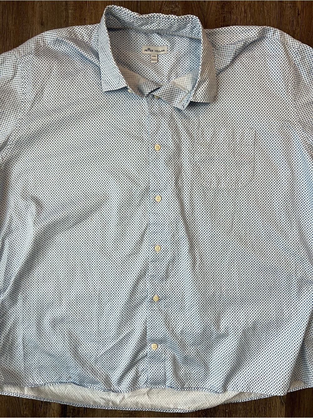Peter Millar Light Blue Micro Dot Dress Shirt
